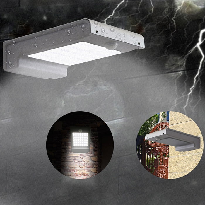 Ktaxon 49 Led Gutter Solar Lights Outdoor Security Lighting Motion Ktaxon 49 Led Gutter Solar Lights Outdoor Security Lighting Motion Sensor 3 In 1 Mode Off Bright Dim 2200mah Battery Wireless Waterproof For Yard Garden