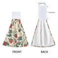 thumbnail image 3 of Yayeee Kitchen Hanging Hand Towels Set of 2 with Loop Bathroom Absorbent Tie Towel, Small Strawberry Pattern, 3 of 7