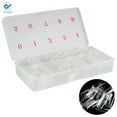 thumbnail image 3 of Deago 500pcs Lady French Acrylic Style Artificial False Nails Half Tips with Box for Nail Salons and DIY Nail Art, 10 Sizes (Clear), 3 of 10