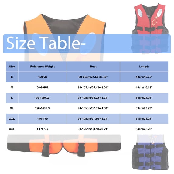 Adult Kayak Life Vest, High Buoyancy Swim Jacket with Adjustable Straps for Men Women, Paddle Boarding Canoeing Safety Flotation Device for Boating Water Sports