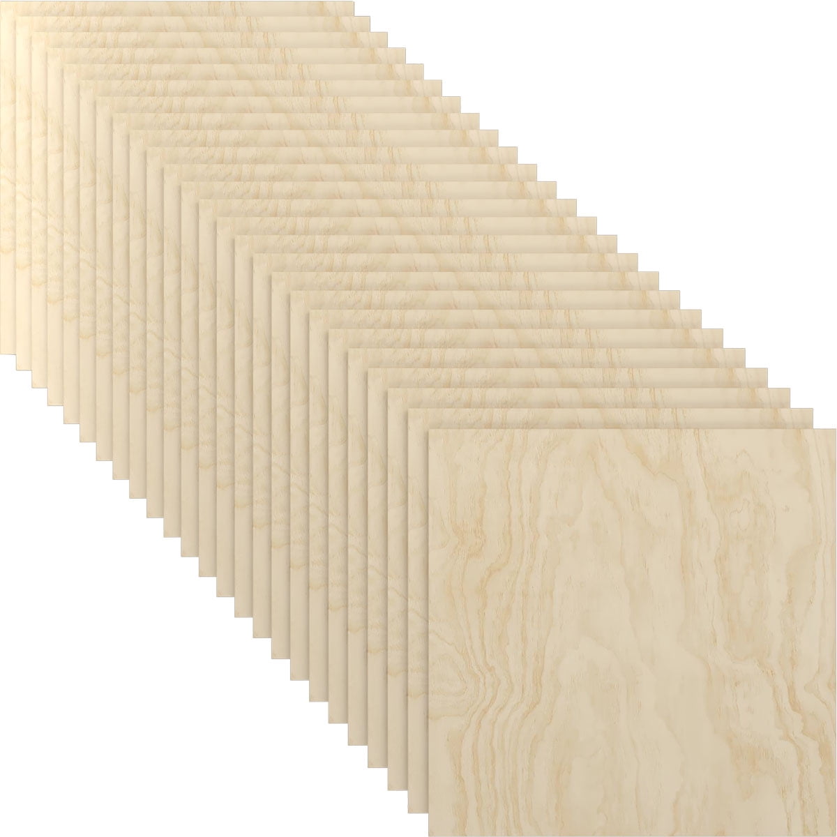Ekena Millwork 11 3/4"W x 11 3/4"H x 3/8"T Wood Hobby Boards, Birch (25-Pack)
