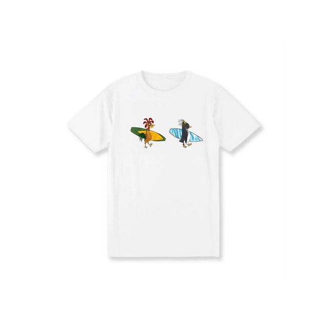 Fun Quirky Statement Chicken & Penguin Graphic Tees - urban Streetwear Printed T-Shirts for everyday Casual Fashion Lovers For Women For Men [180G 100% cotton, lightweight and breathable, soft an