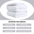 thumbnail image 6 of California King Size Comforter Duvet Insert - All Season White Quilted Down Alternative Bedding Comforter with Corner Tabs - Winter Summer Fluffy Soft - Goose Down Alternative - Machine Washable, 6 of 15
