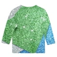 thumbnail image 5 of Tauxra Carnaval Imprimé 3/4 Manches Col Rond Haut pour Adultes, Chemise en Polyester Doux avec Tissu Respirant et Extensible, pour Tenue Décontractée, Usage Domestique et Rassemblements Sociaux, 5 of 5