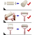 thumbnail image 3 of Reusable Lint Rollers for Pet Hair, Sticky Rolls with Ergonomic Design, Washable & Reusable, 300 Sheets Total (Pink), 3 of 6