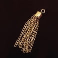 thumbnail image 2 of 12pcs Gold Tassels Chain Embellishment jewelry finding charm pendant 50mm Golden, 2 of 8