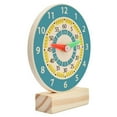 thumbnail image 4 of Kids Learning Clock Wooden Teaching Clock Educational Clock Time Learning Clock, 4 of 10