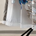 thumbnail image 5 of 60 Inch Round Tablecloth with White Lace Trim Fall Table Cover for Elegant Dining Decor Stunning Tree, 5 of 8