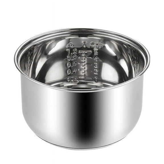 Rice Cooker Liner Rice Cooker Inner Pot Universal Stainless Steel Rice Cooker Inner Pot Replacement Electric Cooker Inner Pot for Boiling and Porridge Cooking (2L)