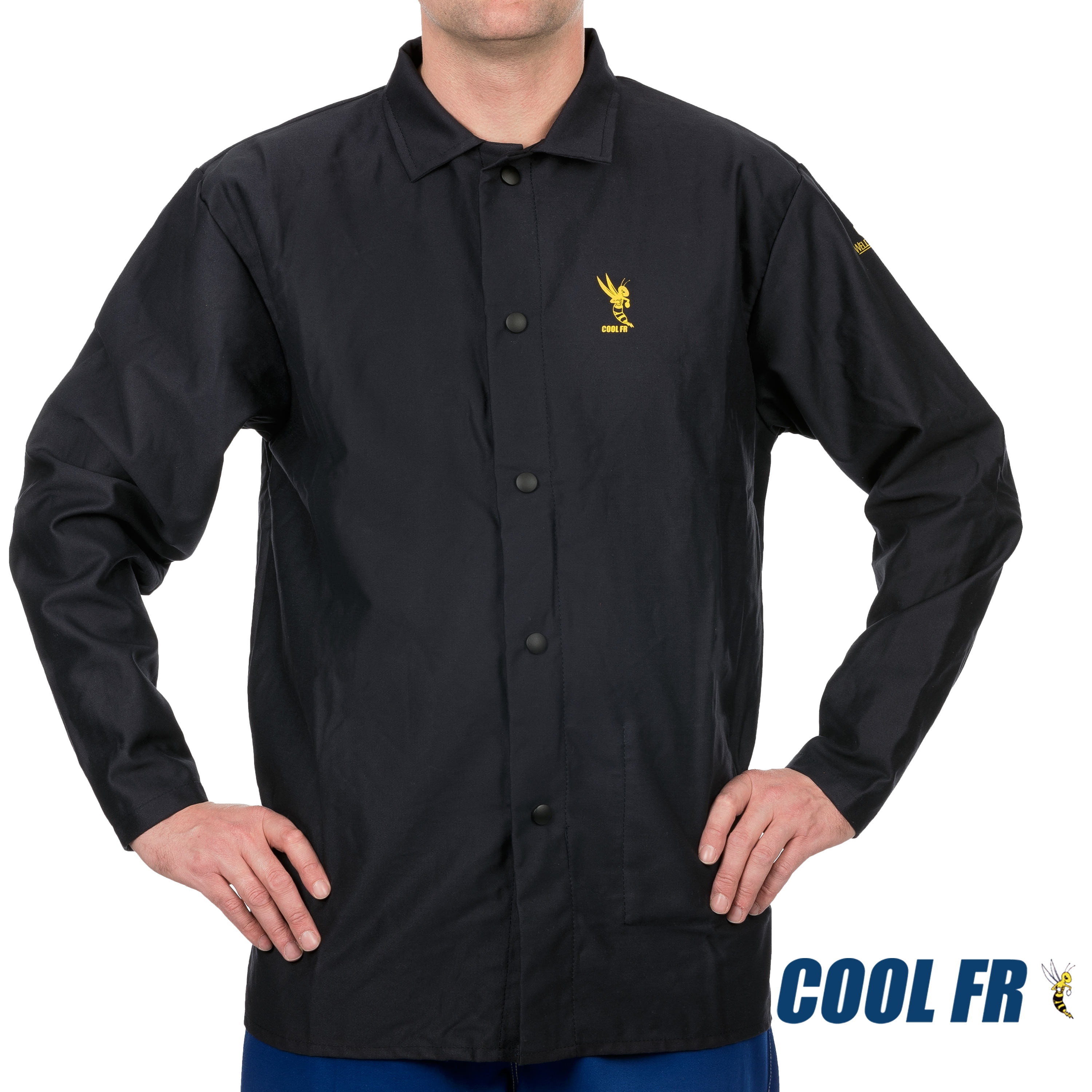 Weldas® COOL FR™ Welding/Fire Retardant/Dielectric Jacket Cotton Navy