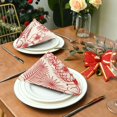 thumbnail image 5 of Iauyy Satin Napkins Set of 4- Hawaiian Pattern 3 DIY Printing Decoration Cloth Napkin- Easy Care for Home/Party, 5 of 8