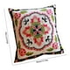 thumbnail image 3 of Funda de almohada decorativa bordada, funda de almohada tradicional con estampado de hojas rojas para sofá, cama, sala de estar, 100 % algodón., 3 of 6