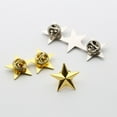 thumbnail image 6 of Five-Pointed Star Lapel Pin Collar Brooch Badage Women Men Star Metal Badge Clip, 6 of 8