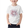 thumbnail image 1 of T-Shirt pour Enfants, Imprimé de la Fête de l'Indépendance à Manches Courtes et Col Rond, Haut Décontracté et Polyvalent pour Garçons et Filles de 3 à 15 Ans, 1 of 5