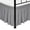 Silver Grey-Twin-18" Drop Split Corner, variant on Silver Grey Full-14" Drop Split Corner Wrap Around Bed Skirt