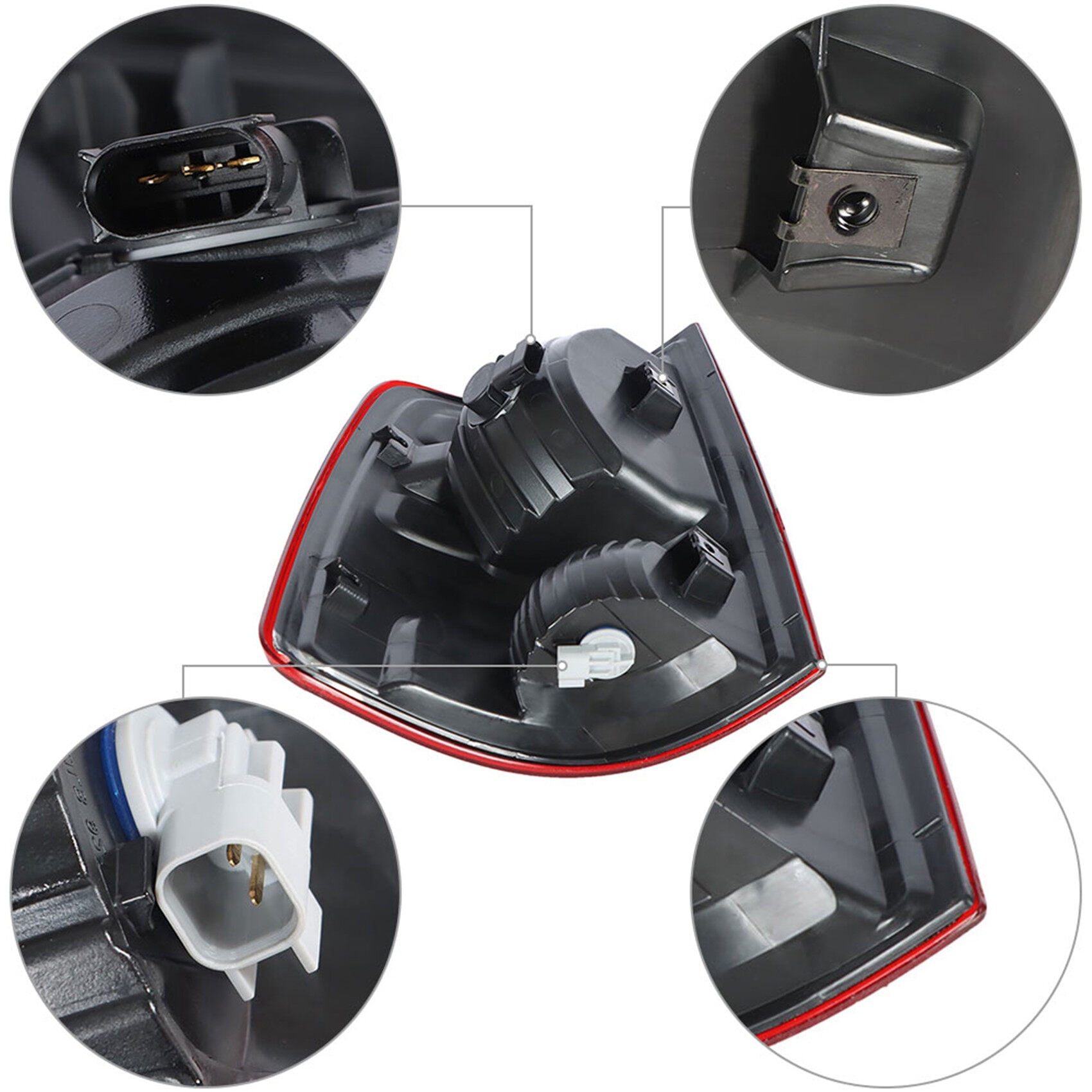 Passenger Side Rear Brake Tail Light Assembly Replacement for 2009-2018 Dodge Ram 1500 2500 3500 Right Tail Lamp 55277414AF CH2819124