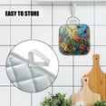 thumbnail image 4 of 4 Pack Pot Holders,Kitchen Essential, Potholder Set,Vivid Oil Painted Wildflowers In Full Bloom, 4 of 6