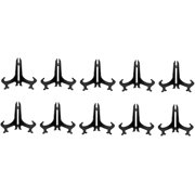 12pcs Display Stand Base Frame Holder Plate Holder Stand Plate Display Rack Plate Display Stand Easel Display Holder Plate Display RacksDisplay Stand Photo Holder Black