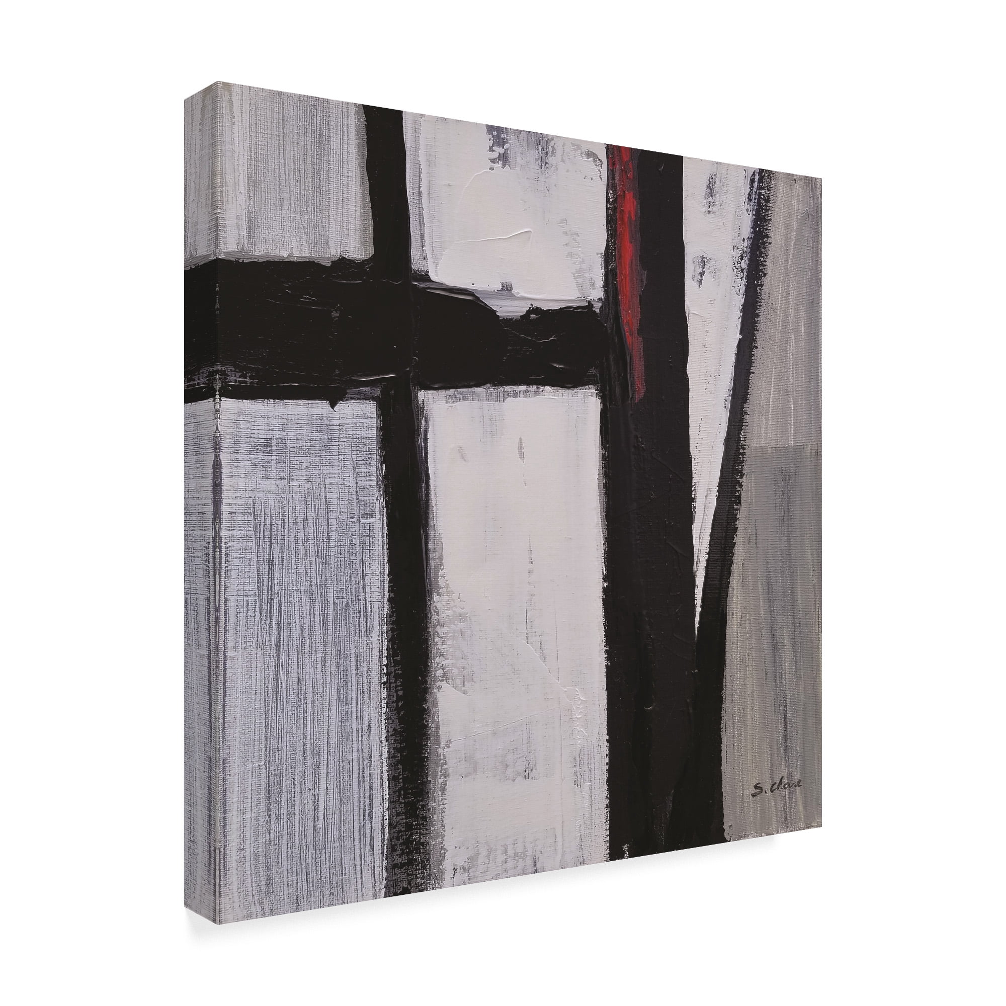 Trademark Fine Art 'Black and White Abstract 180709' Canvas Art by Masters Fine Art