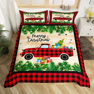 Red Truck Christmas Bedding