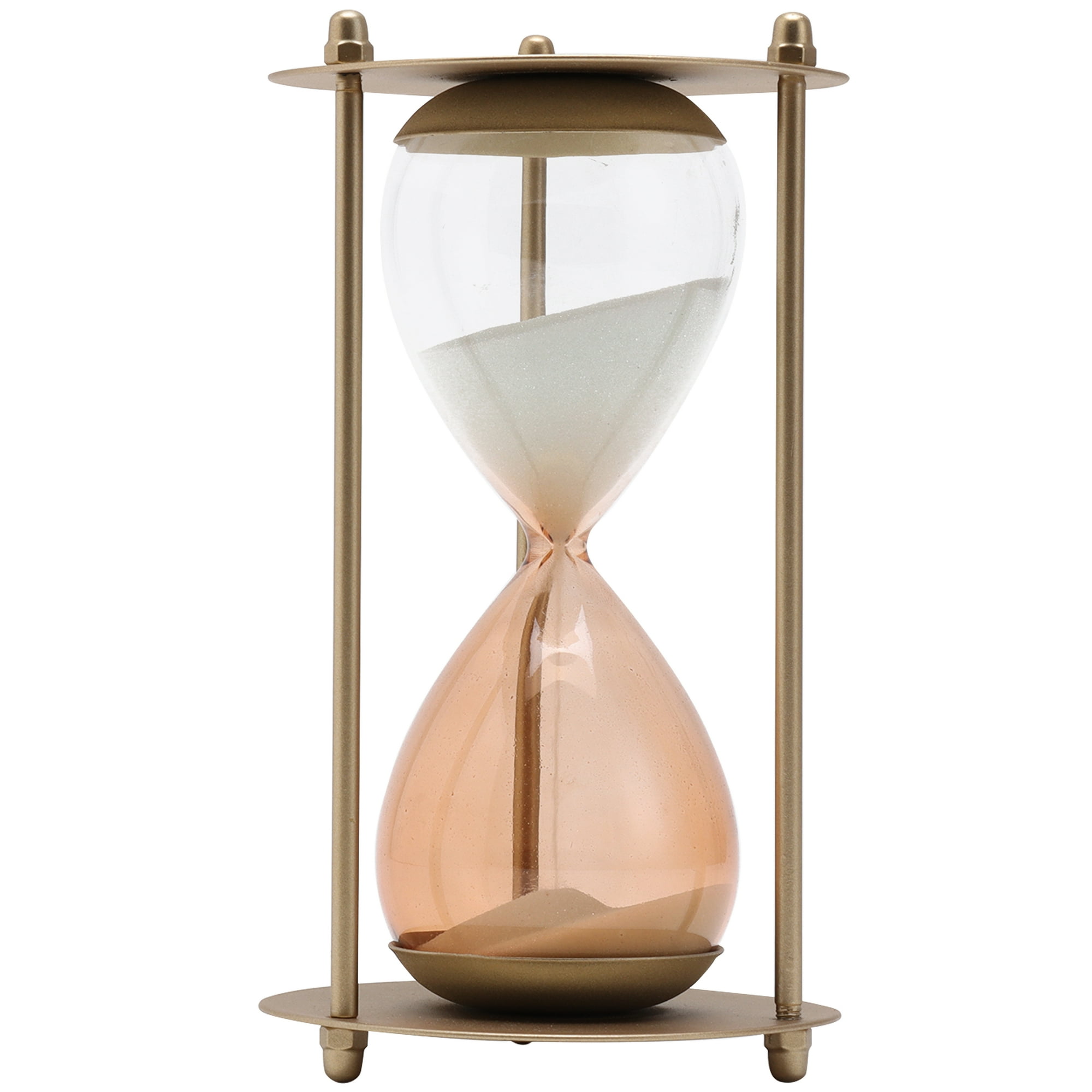 Home Decor Collection Sterling & Noble Gold Metal Hourglass Tabletop Timer