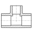 thumbnail image 2 of Lesso America 801-290 (10 Pack), Plumbing, PVC Pipe Fitting, Reducing Tee , SCH80, 2-1/2×2-1/2×1-1/4", 2 of 2
