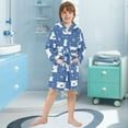 thumbnail image 3 of FORMRS Kids Bathrobe Unisex Hooded Robe Toddler Pajamas Sleepwear, Size 4-6T, White Polar Bear, 3 of 7