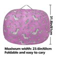 thumbnail image 4 of Kids Stuffed Animal Storage Bean Bag With Carrying, 4 of 4