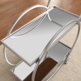 thumbnail image 4 of FirsTime & Co. Silver Odessa Mirrored Bar Cart, Glam, Metal, 27.5 x 14 x 33 in, 4 of 8