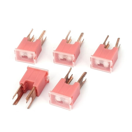 Automotive Fuse Block - Unique Bargains Automotive PAL 30A Male Bolt In Block Slow Blow Fuse Pink 5 Pcs