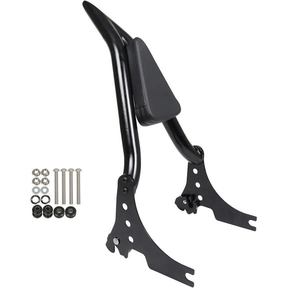 Genrics 24 in Black Detachable Passenger Sissy Bar Backrest Replacement for 2004 and up Sportster XL XLH 883 1200