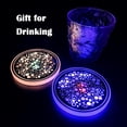 thumbnail image 4 of LINLIN LED Coasters, LED Cup Holder Lights 2 Pack LED Car Coasters with Rermote 8 Colors Cup Pad USB Cup Mat, 4 of 6