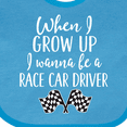 thumbnail image 4 of Inktastic Future Race Car Driver Childs Boys Baby Bib, 4 of 4