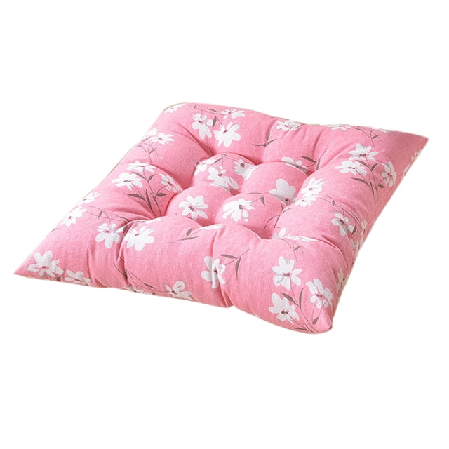 Almohadillas de cojín suaves, almohadillas para sillas de sofá para actividades en el interior, hogar, dormitorio y acampar al aire libre Magnolia rosa Sunnimix Almohadilla de cojín del asiento de la silla cuadrada