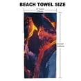 thumbnail image 5 of SHERONV Volcano Eruption Quick Dry Bath Towel 27.5x55in Ultra-Fine Fiber Towel for Beach Vacations and Outdoor Recreation 55x27.5in, 5 of 7