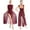 Burgundy, variant on iiniim Womens Floral Lace Patchwork Lyrical Dance Open Back Sleeveless Leotard Dress for Stage Black M
