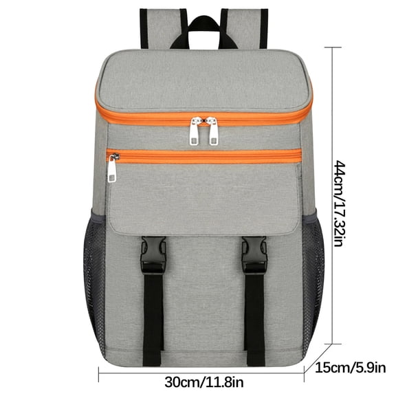 FEOLGEHLY Lunch Bag, Backpack Cooler, Insulated Lunch Backpack for Men & Women, Portable Leak Proof Cooler Bag for Mountaineering Work Office Picnic Beach Hiking Camping Travel(44×15×34cm), Orange