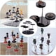 thumbnail image 5 of Exhibidor redondo acrílico de 7 niveles con elevadores redondos, soporte para figuras, organizador de coleccionables, soportes de exhibición negros de varios niveles., 5 of 9