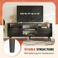 thumbnail image 6 of AEGFKDTV Stand for 65 Inch TV, 58 inch Entertainment Center with 2 Storage Cabinets, Media Console for Living Room, Bedroom and Office, Black, 6 of 8