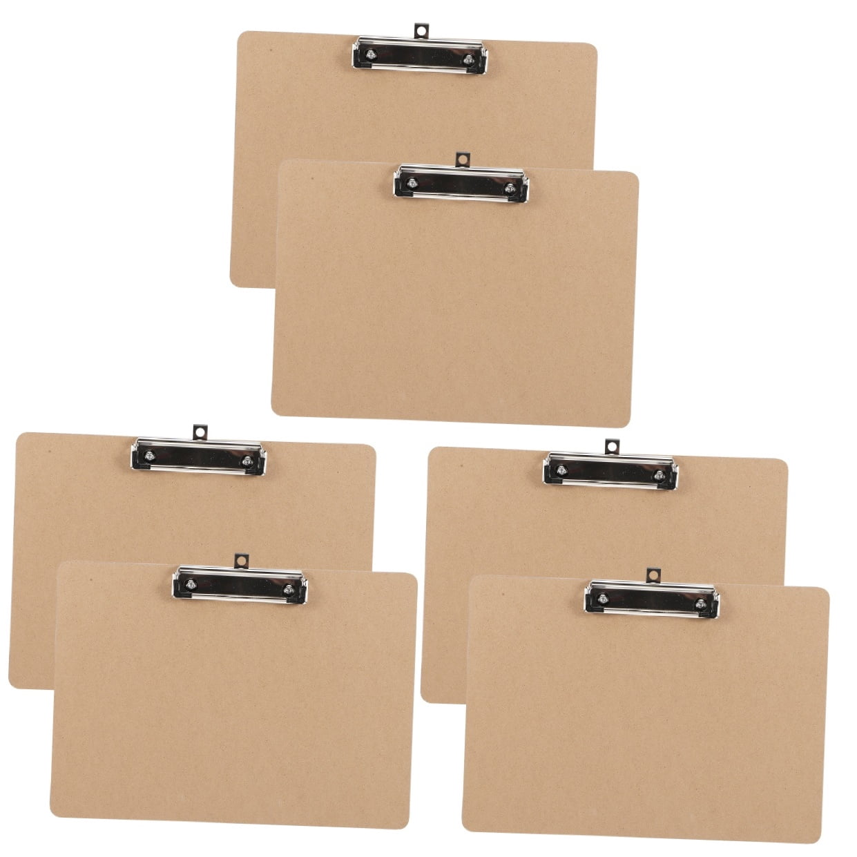 6-Pack Portable Restaurant Clipboards with Thickened Writing for Office, Paper, Document Storage and Easy Handling