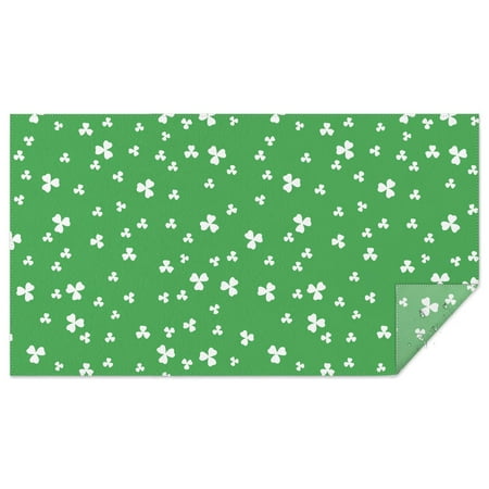 

St. Patrick s Day Tablecloth Clover Shamrock Tableclothes Thick Polyester Table Cover Foldable reusable Table Cloth Cover for Kitchen Dining Decoration Holiday 60 ×102 .