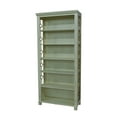 thumbnail image 1 of Piedmont Antique White and Gilt Metal Finish Bookcase 79 1/2 Inches Tall, 1 of 1
