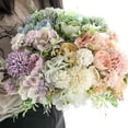 thumbnail image 3 of keepw Artificial Flower Realistic Flowers Imitation Roses Home Wedding Office Lasting Rose Centerpieces Photography Props Green/Type3, 3 of 6