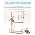 thumbnail image 3 of Parrot Bird Stand Solid Wood Zanthoxylum Wood Shelf Playground Platform Hand Bird Stand Bird Supplies, 3 of 7