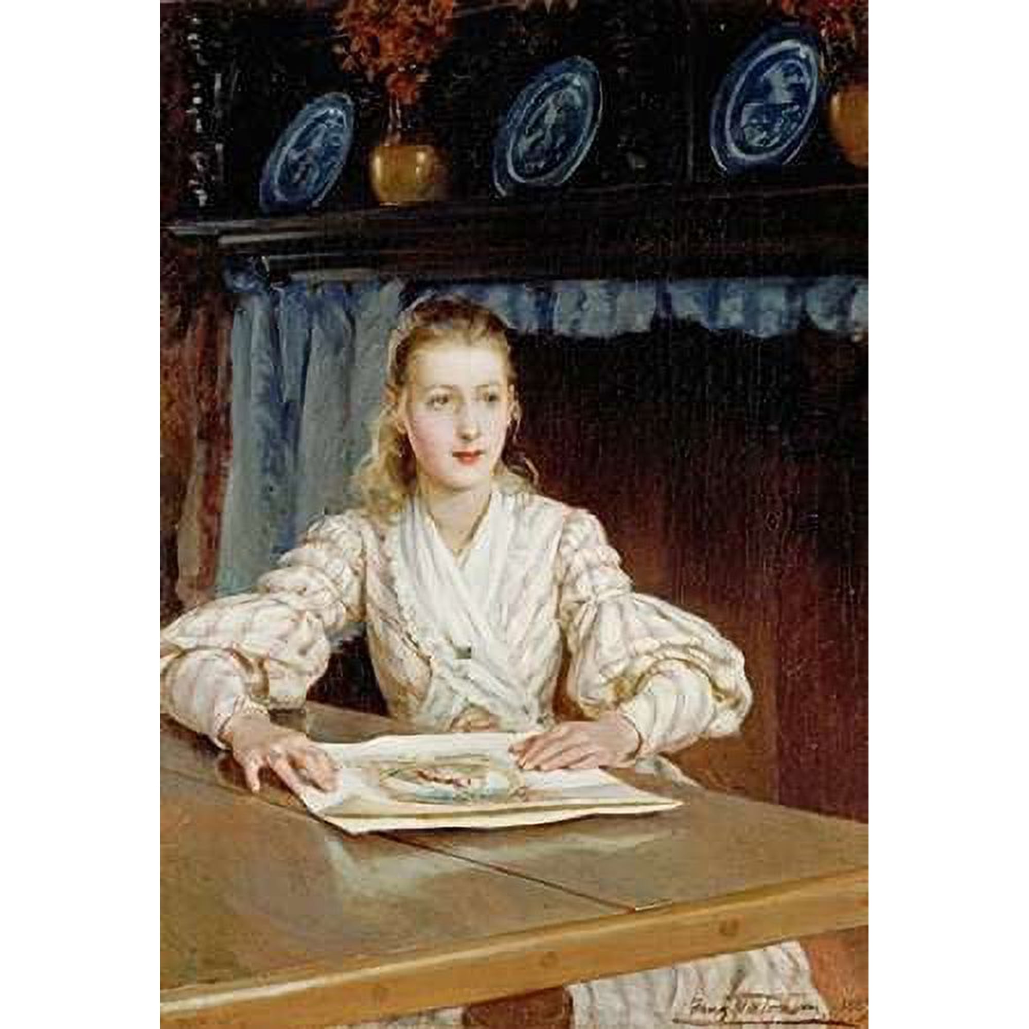 The Young Collector Poster Print by Frank William Warwick Topham (20 x 28)