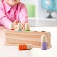 thumbnail image 1 of Wooden Rainbow Peg Dolls Shapes Sorting Toys Preschool Learning for Children Style B, 1 of 10