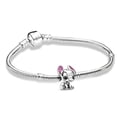 thumbnail image 2 of Pulsera con dije de Disney Stitch en plata de ley, 17 cm, 2 of 2