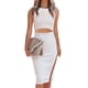 thumbnail image 1 of Vestido PRETTYGARDEN Blanco Midi Ajustado Sin Mangas XL, 1 of 4