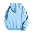 thumbnail image 5 of MHFRRA Sudadera con Capucha Temática y Bolsillo Delantero para Mayor Comodidad y Estilo Urbano Azul claro, 5 of 5