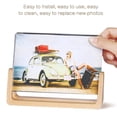 thumbnail image 1 of 2set U-Shaped Acrylic Photo Frame Creative Solid Wood Home Desk Decoration for Office/Bedroom 5 Inch & 7 Inch, 1 of 4